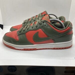 Nike Dunk Low Mens 9 Retro Cargo Khaki Mystic Red Freddy Krueger Shoe DV0833 600